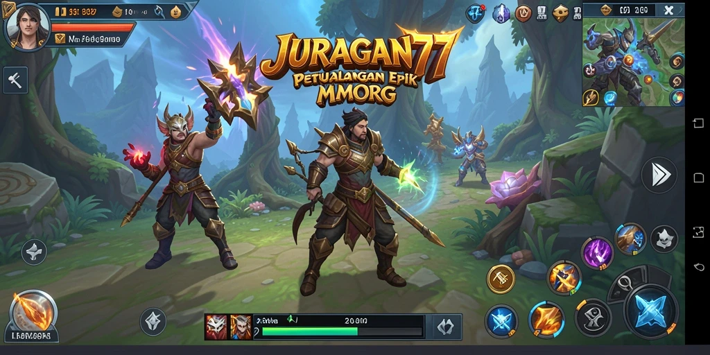 Gameplay seru dalam dunia MMORPG JURAGAN77.