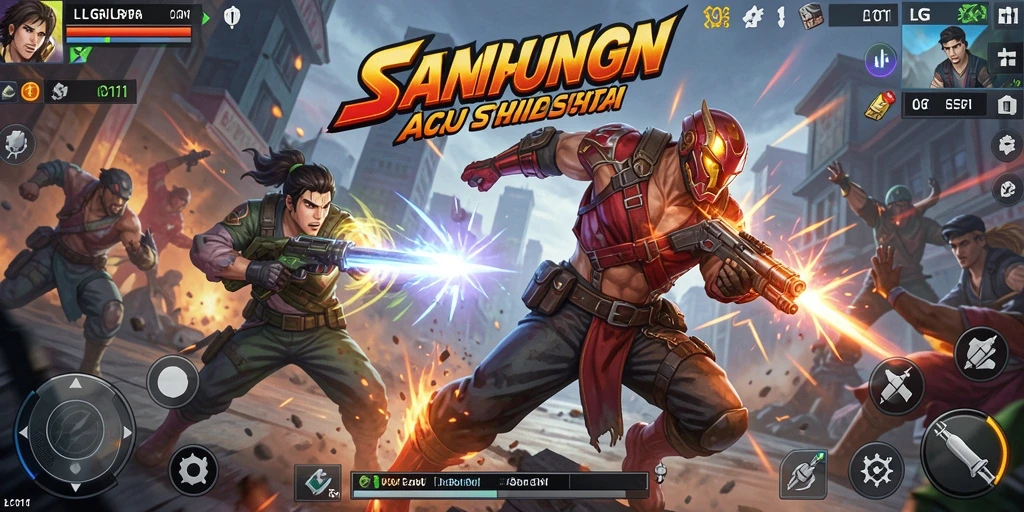 Menampilkan aksi pertarungan seru dalam gameplay LG111.