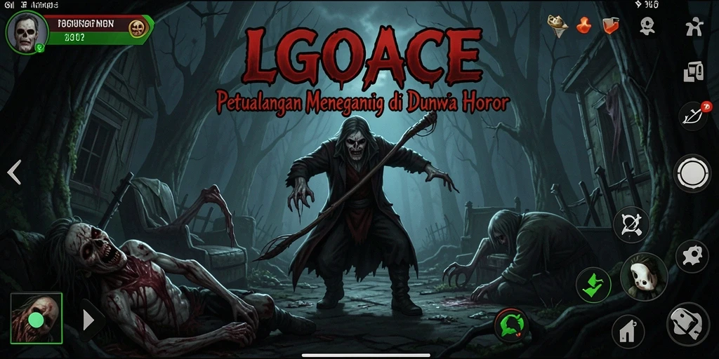 Tangkapan layar menakutkan dari gameplay LGOACE yang mencekam.