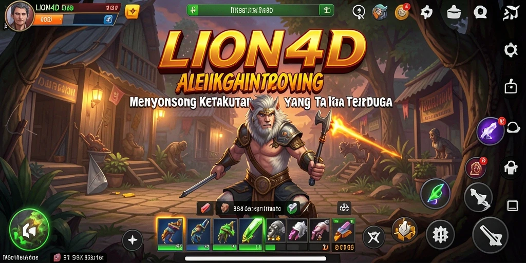 Gameplay menegangkan LION4D dengan suasana kegelapan yang mencekam.