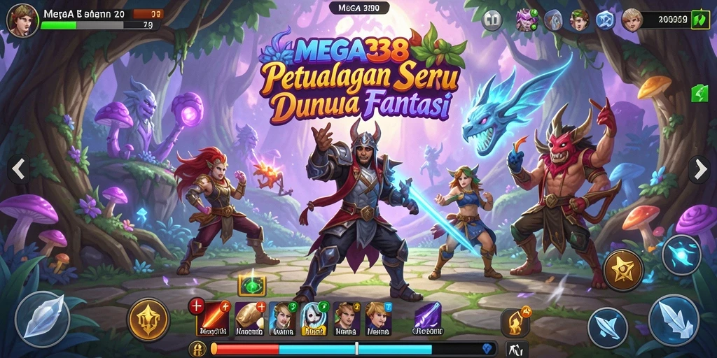 Screenshot utama MEGA338 menampilkan aksi seru dalam petualangan gameplay.