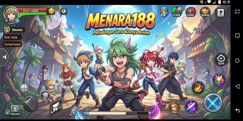 Gameplay <strong>MENARA188</strong> yang menampilkan aksi seru dalam dunia Anime.