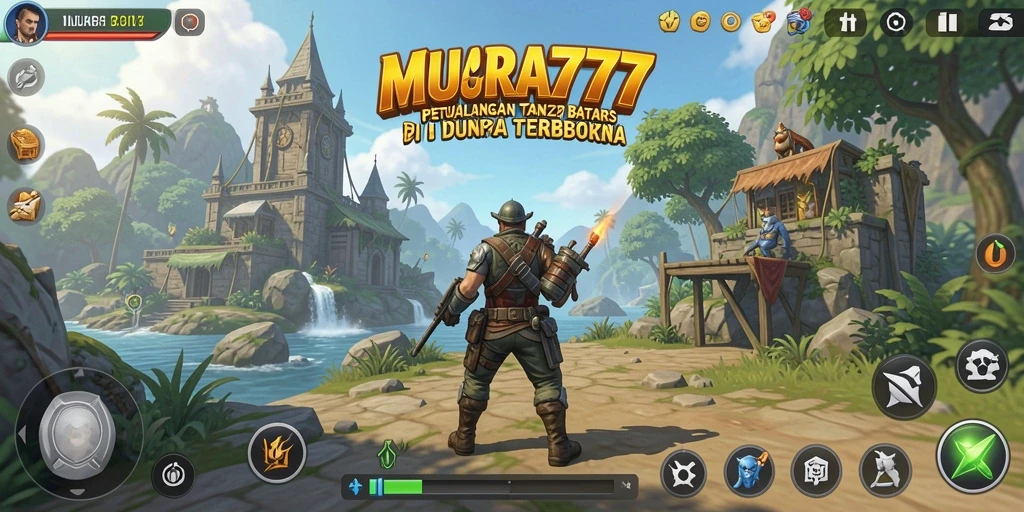 Screenshot utama MUARA777 menunjukkan gameplay mendalam dalam dunia Open World.