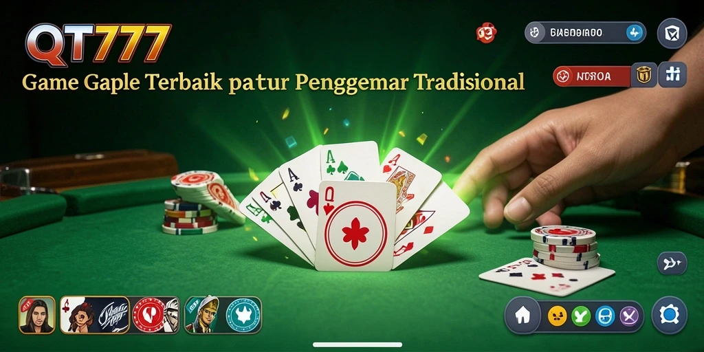 Gameplay QT777 yang seru dan interaktif dalam Gaple.