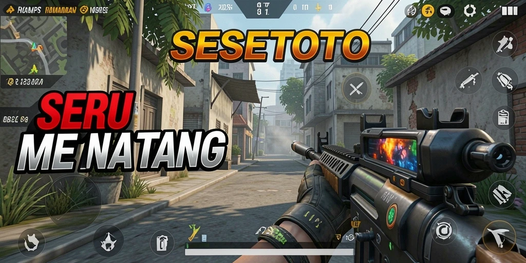 Screenshot gameplay menampilkan aksi seru dalam SESETOTO.