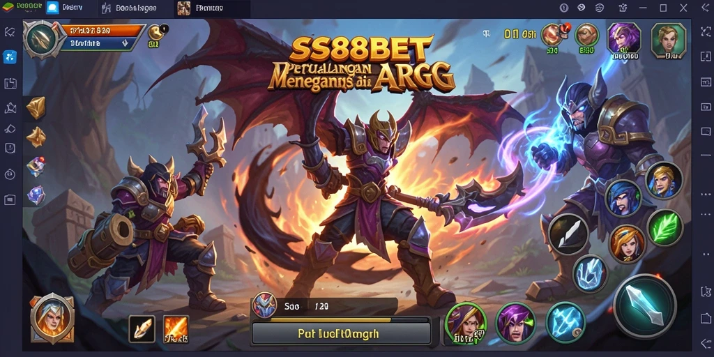 Gameplay SS88BET yang menampilkan petualangan dan pertarungan seru.