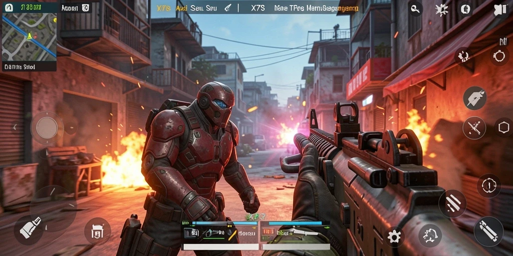 Tampilan gameplay seru di X78 dengan aksi mendebarkan.